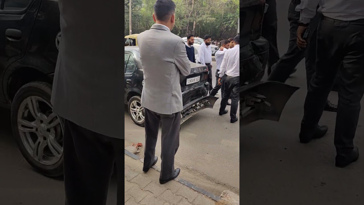 Road accident in Chandigarh Ph-1