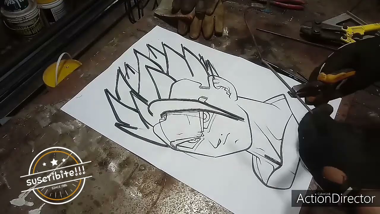 DIY-искусство из железа #Dragonball сделай сам. как сделать #scrapmetal #laherreriadeloeste #diy