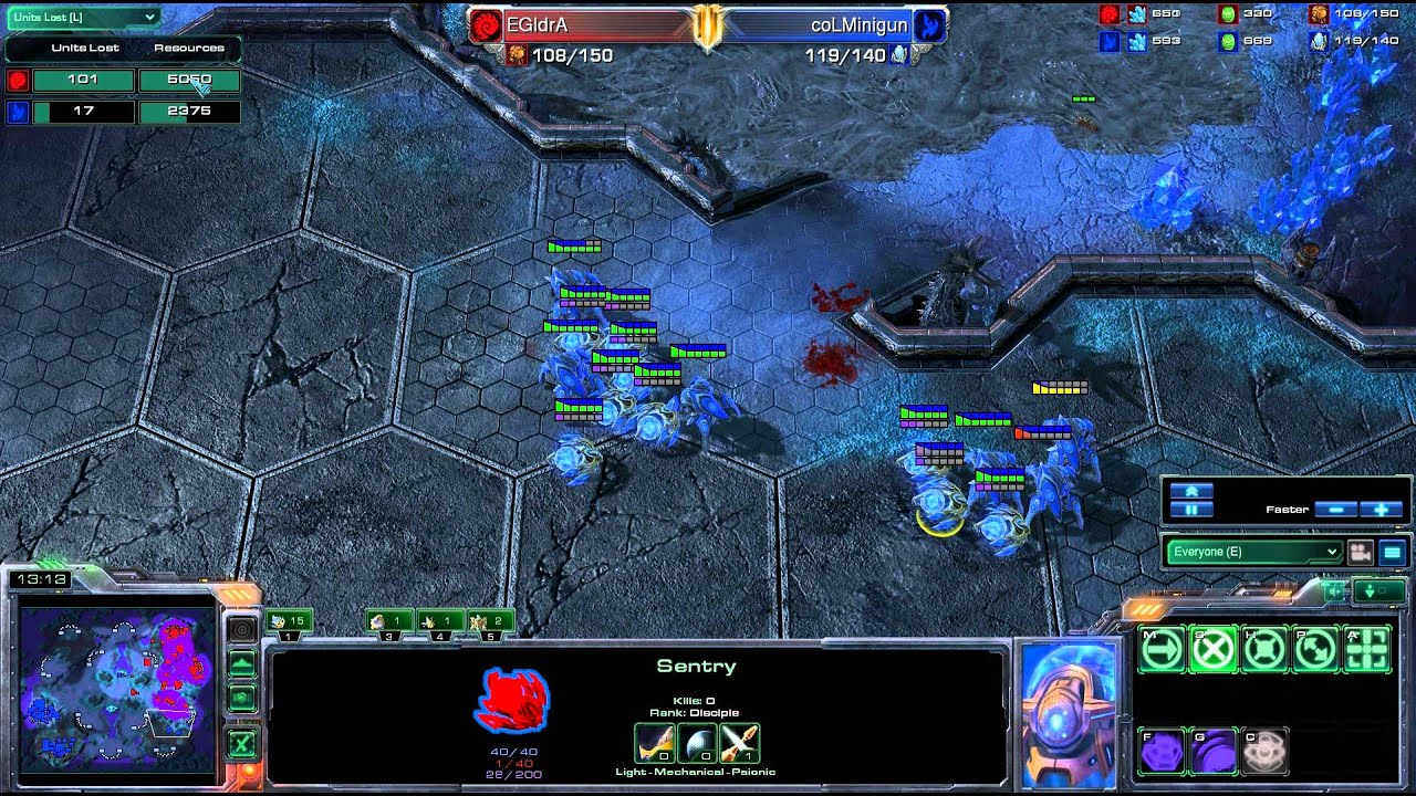 [!!!!] ZvP EGIdrA v coLMinigun Starcraft 2