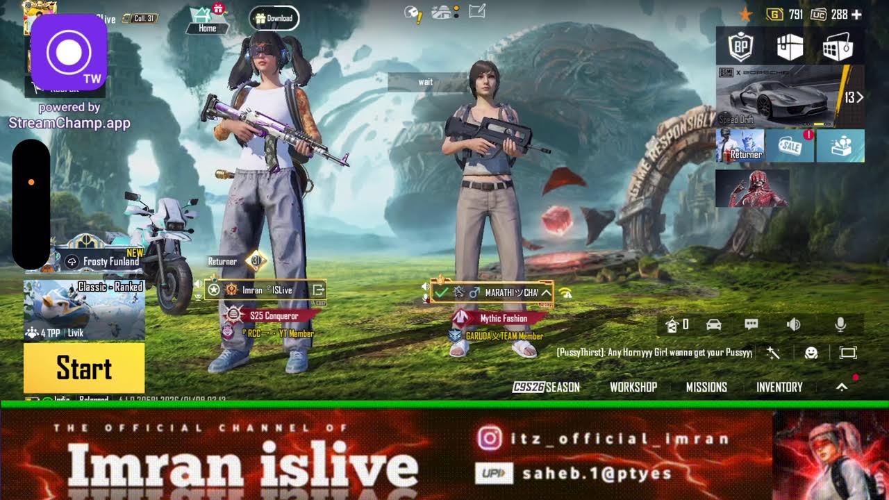 Broadcast powered by StreamChamp