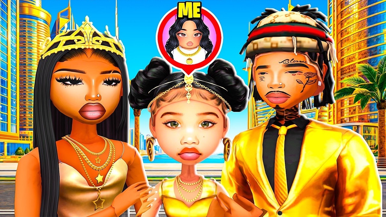 I GOT ADOPTED BY A REALISTIC RICH FAMILY In DUBAI ⭐️RP FOR 24 HOURS!