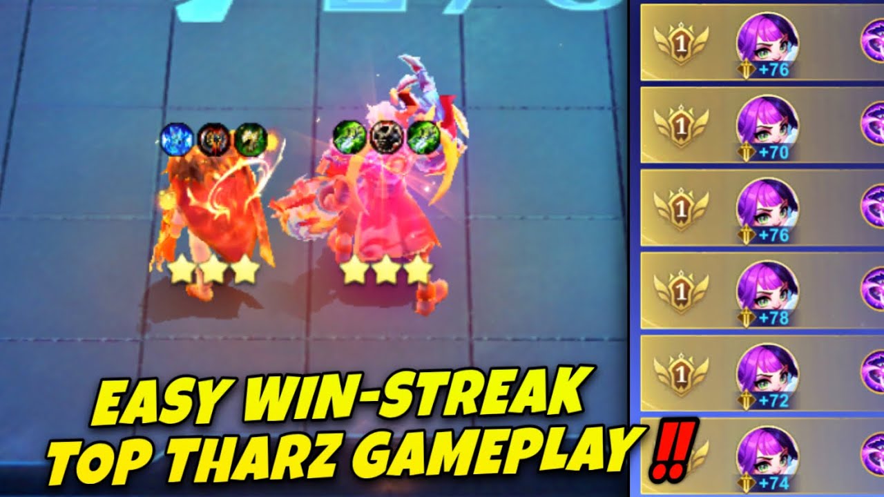 GLOBAL THARZ BEST GAMEPLAY COMBO | MAGIC CHESS GO GO‼️
