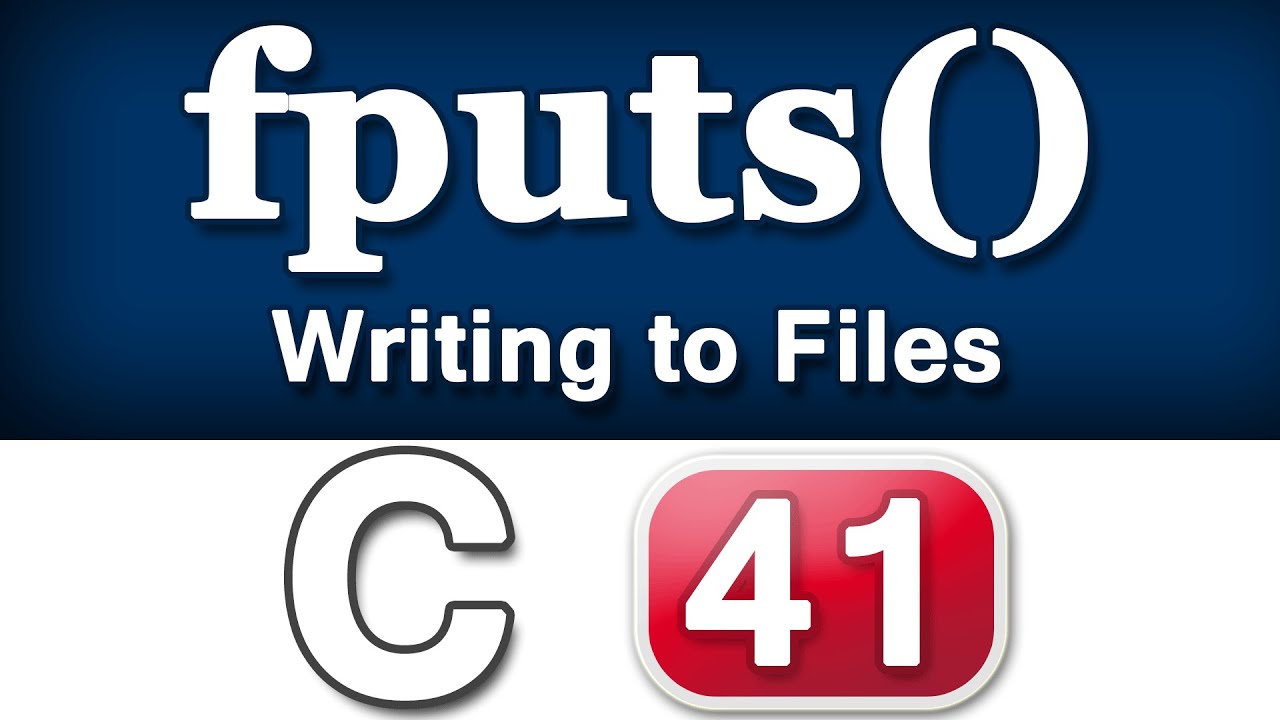 Функция обработки файлов fputs() в видеоуроках по программированию на языке C