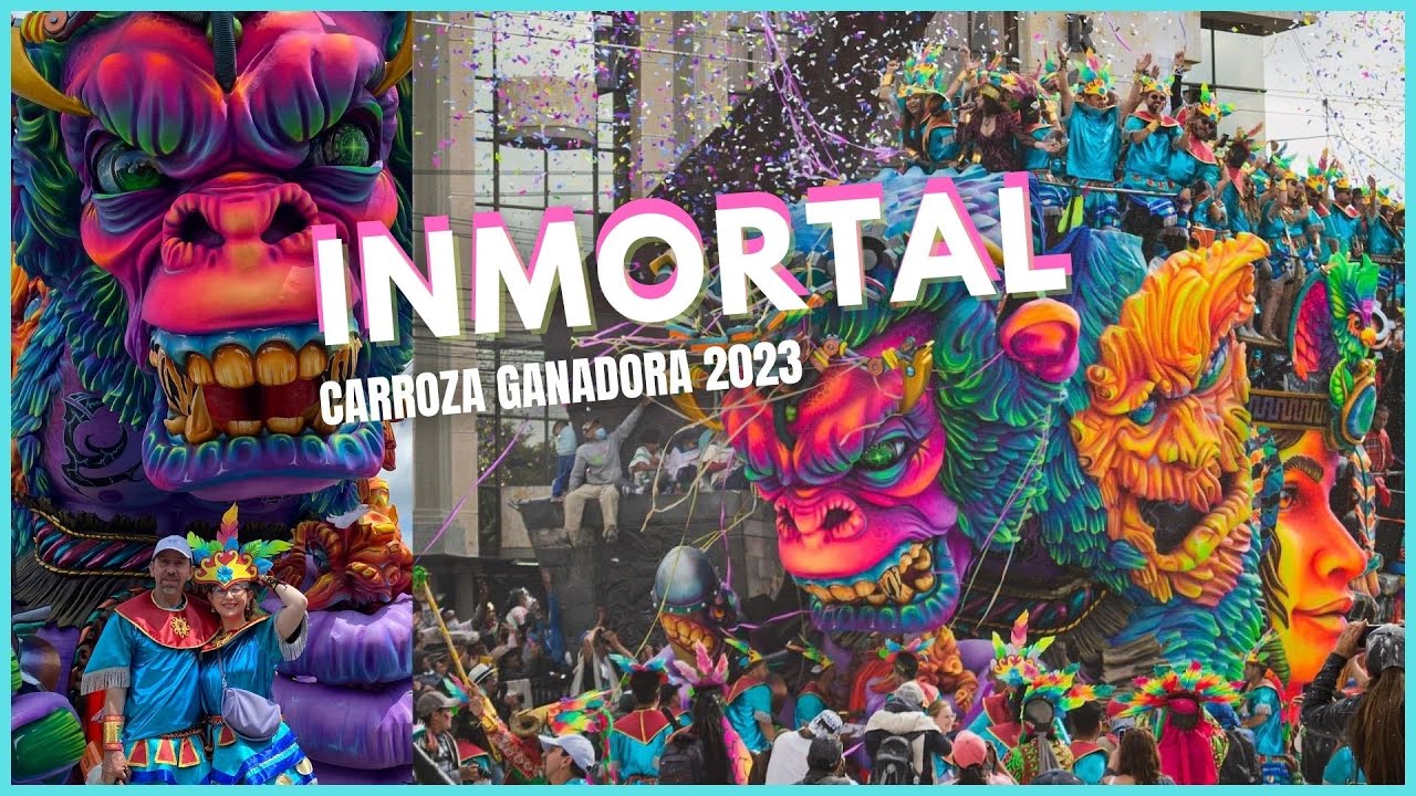 INMORTAL: Carroza ganadora 2023 | CARNAVAL NEGROS Y BLANCOS PASTO
