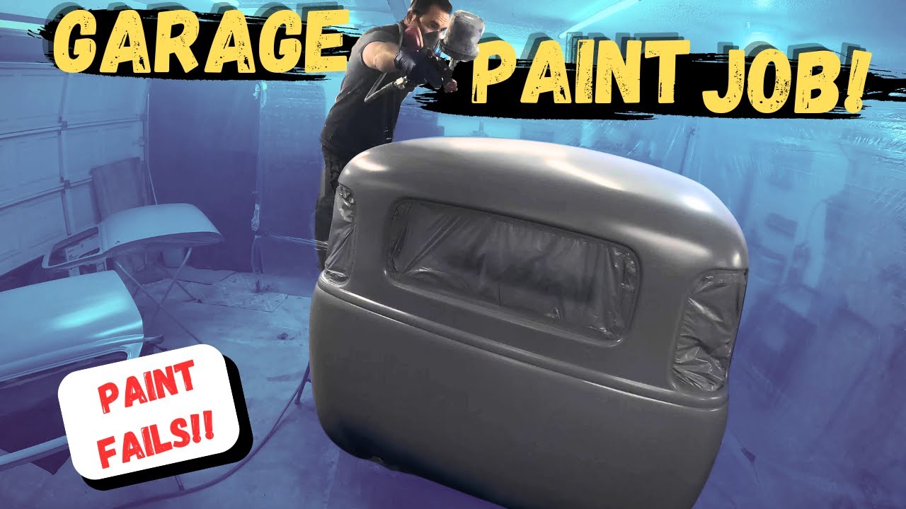 FINALLY Painting  the 1953 GMC Truck and Mistakes were made!! - Garage Paint Job