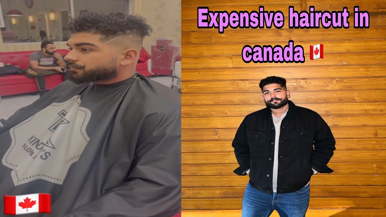 FIRST HAIRCUT IN CANADA | GOT A NEW LOOK | SOO EXPENSIVE HAIRCUT 😱$ #canadavlogs