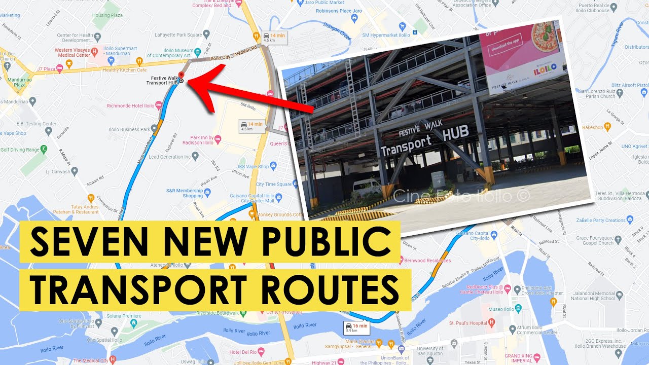 Iloilo City - New Jeepney Routes - Approved Seven Public Transport Routes