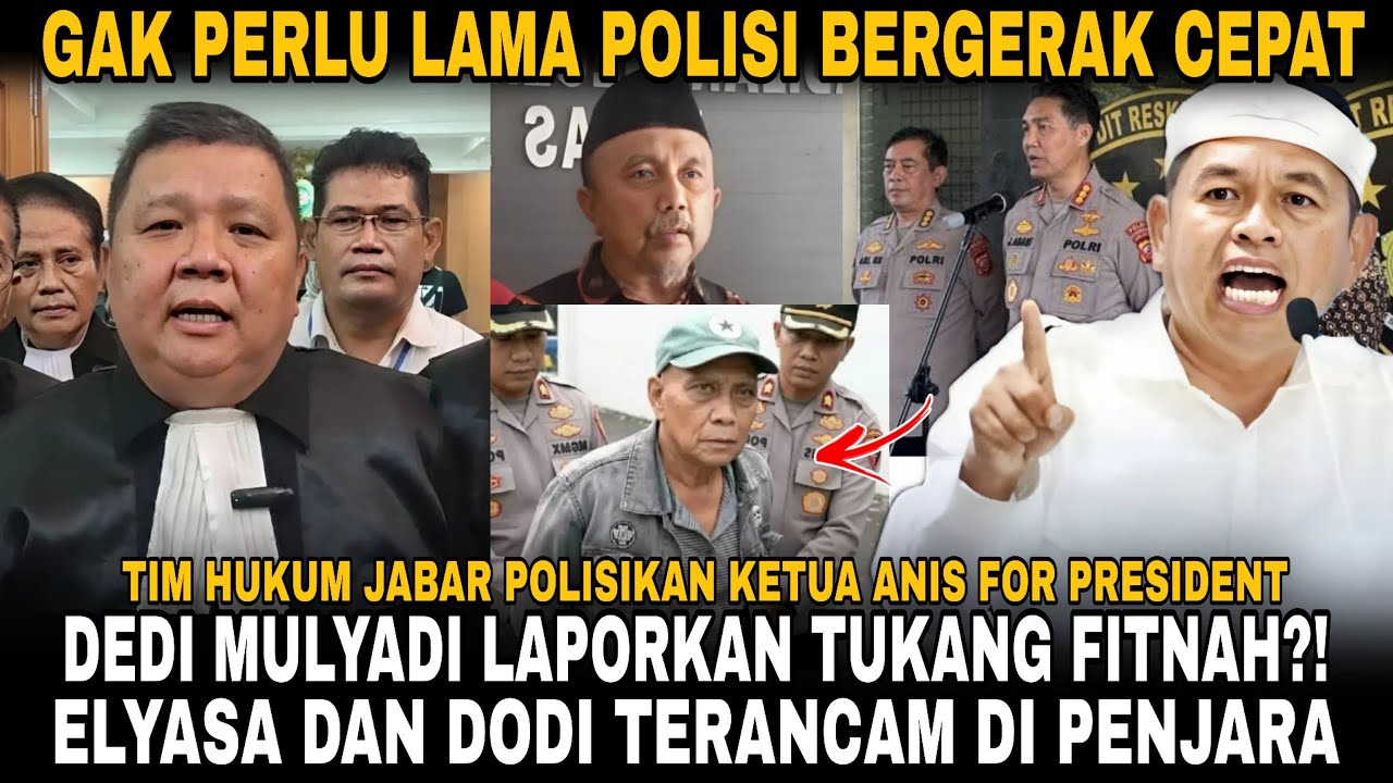 POLDA JABAR RESPON LAPORAN KDM?!! TIM HUKUM JABAR ISTIMEWA RESMI POLISIKAN KETUA ANIS FOR PRESIDENT