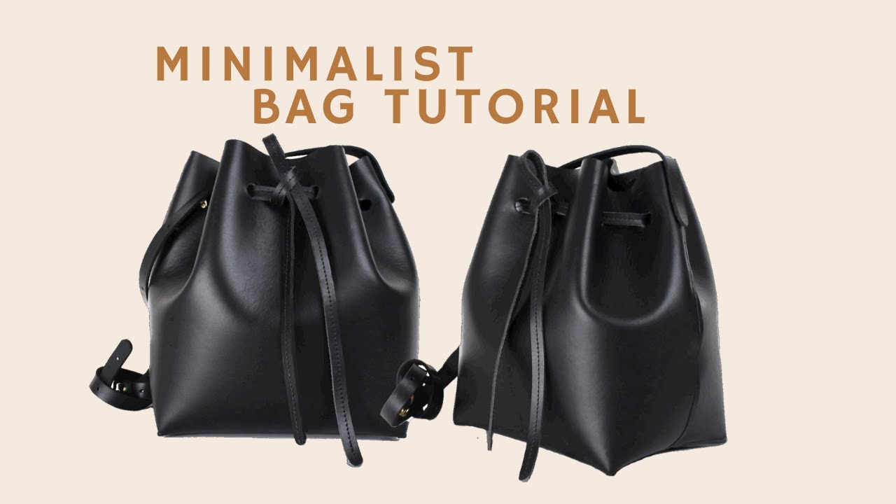 Minimalist Leather Bucket Bag