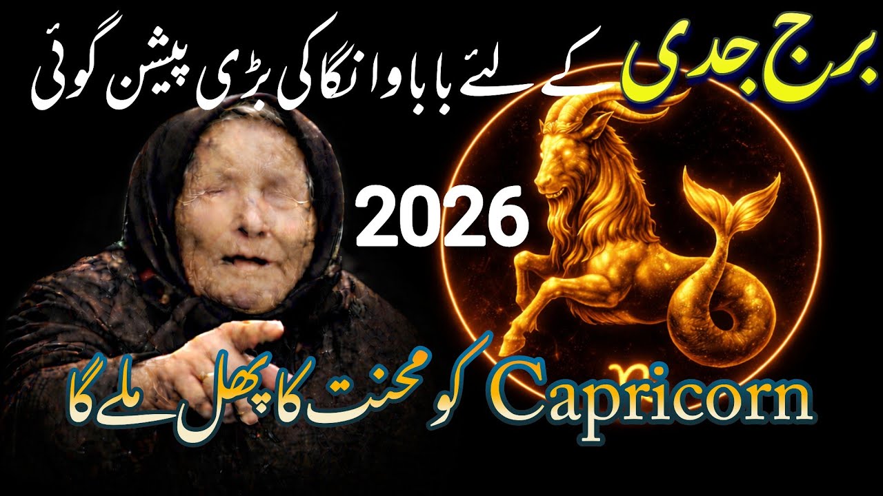 Baba Vanga Prediction 2026 for Capricorn || Life Changing Year || Syeda Khanam Bukhari 