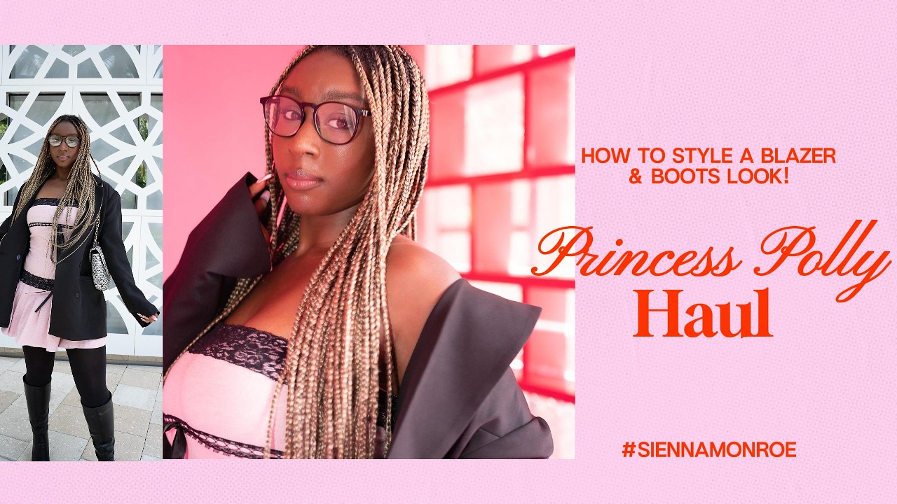 Princess Polly Try On Haul 2026 | How to Style an Oversized Blazer with Boots | Photoshoot Outfit