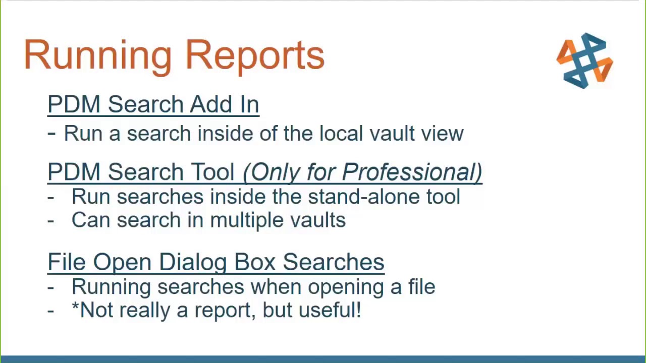 Reporting with SOLIDWORKS PDM Professional