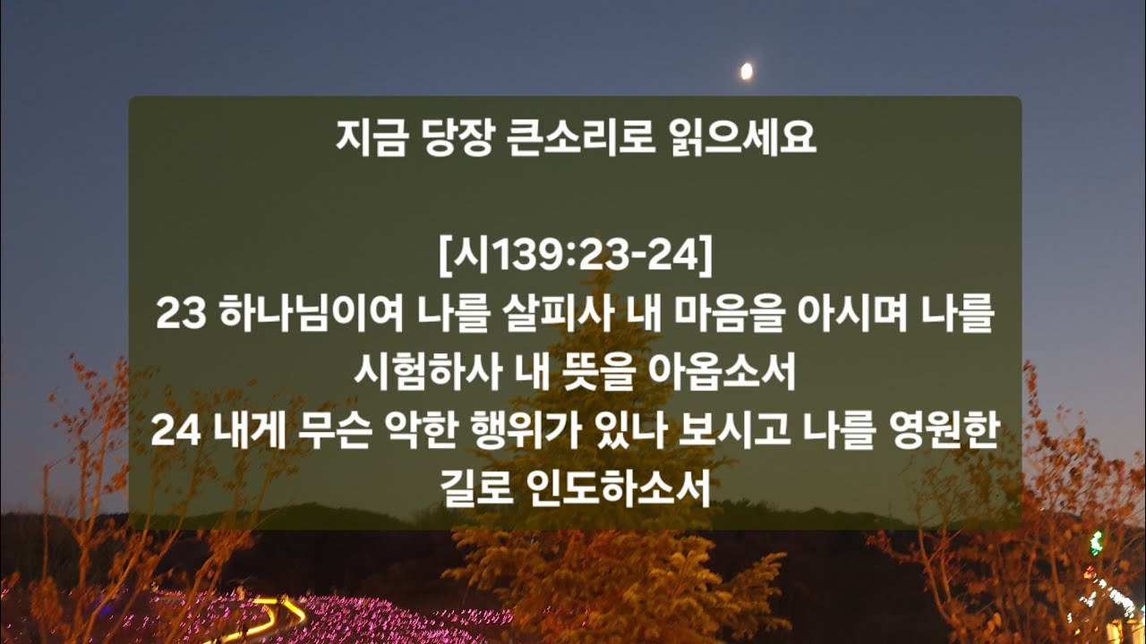 [들으며 3분만 기도하세요]시편139편 |주가 나를 아시니 |The Lord knows me