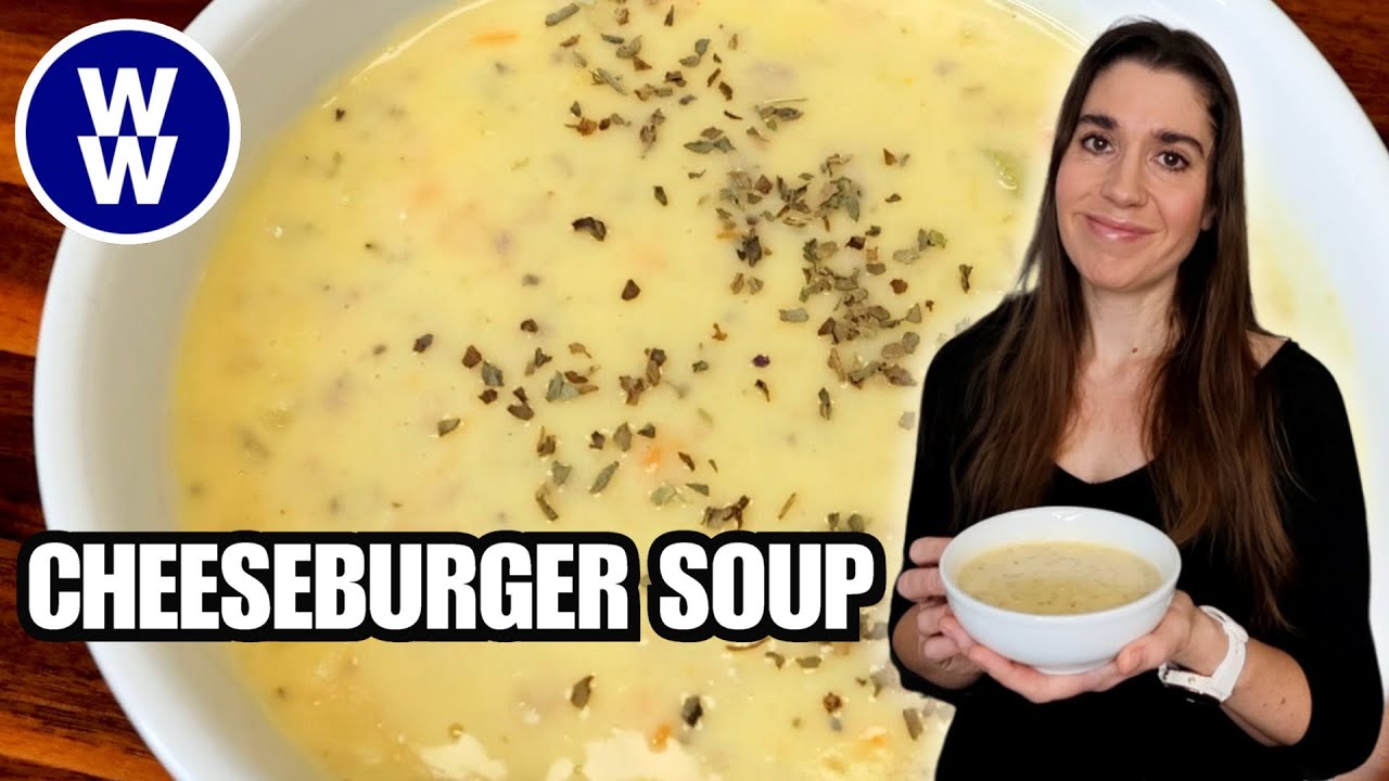 Cheeseburger Soup Lightened Up🍔🍲Cozy WW Soup Recipe / Weight Watchers Soup / With Calories & Macros