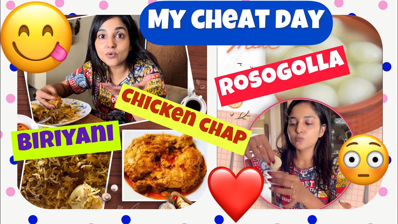 My CHEAT Day: BIRIYANI-CHICKEN CHAP😋~Maa-er Special Recipe ||GOROM ROSOGOLLA kheye Purlo Mukh 😱