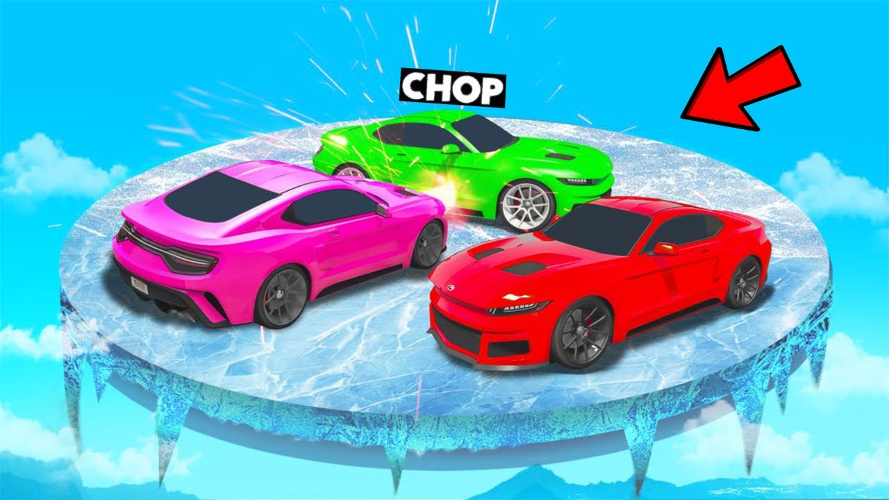 TRY NOT TO FALL OFF THE ICY RAMP IN GTA 5 CHALLENGE