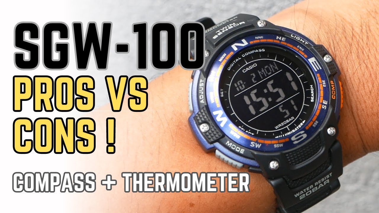Обзор Casio SGW-100: доступные часы с двумя датчиками для любителей активного отдыха SGW100