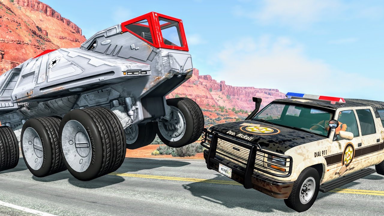 Crazy Police Chases #128 - BeamNG Drive Crashes | CrashBoomPunk