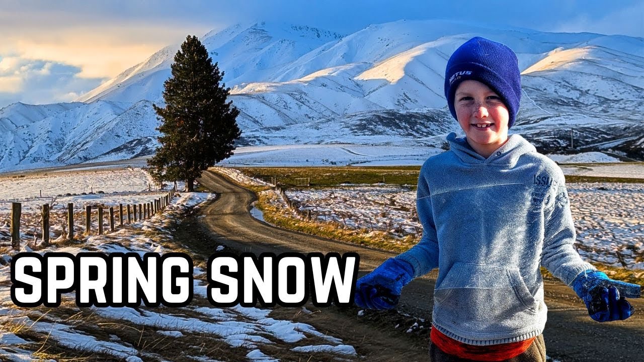 Camping in Spring Snow in Otago with 3 kids.