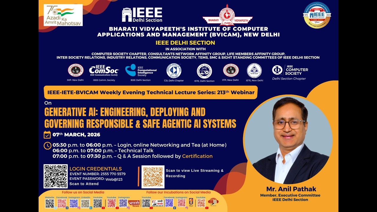 213ᵗʰ National Webinar on “Generative AI: Engineering, Deploying and Governing ”