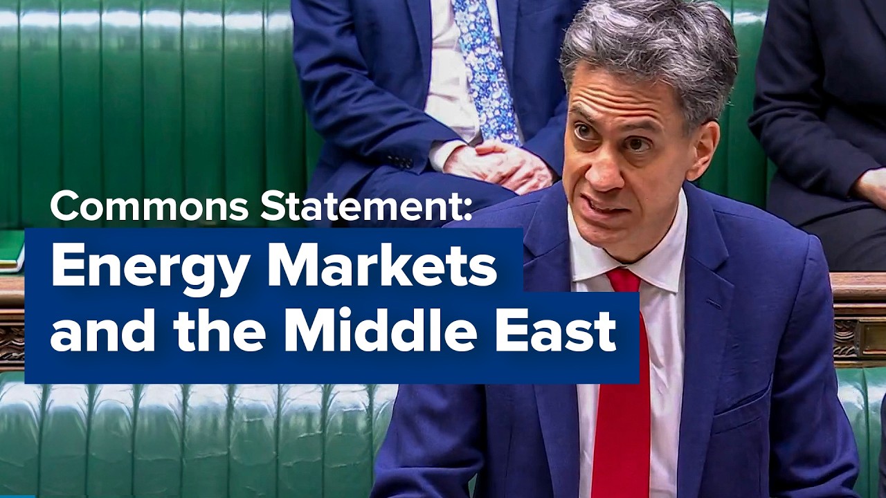 Ed Miliband Statement: Energy markets and the Middle East