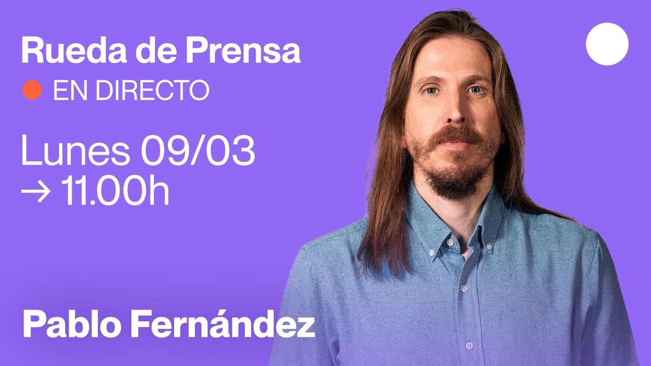 Rueda de prensa de Pablo Fernández