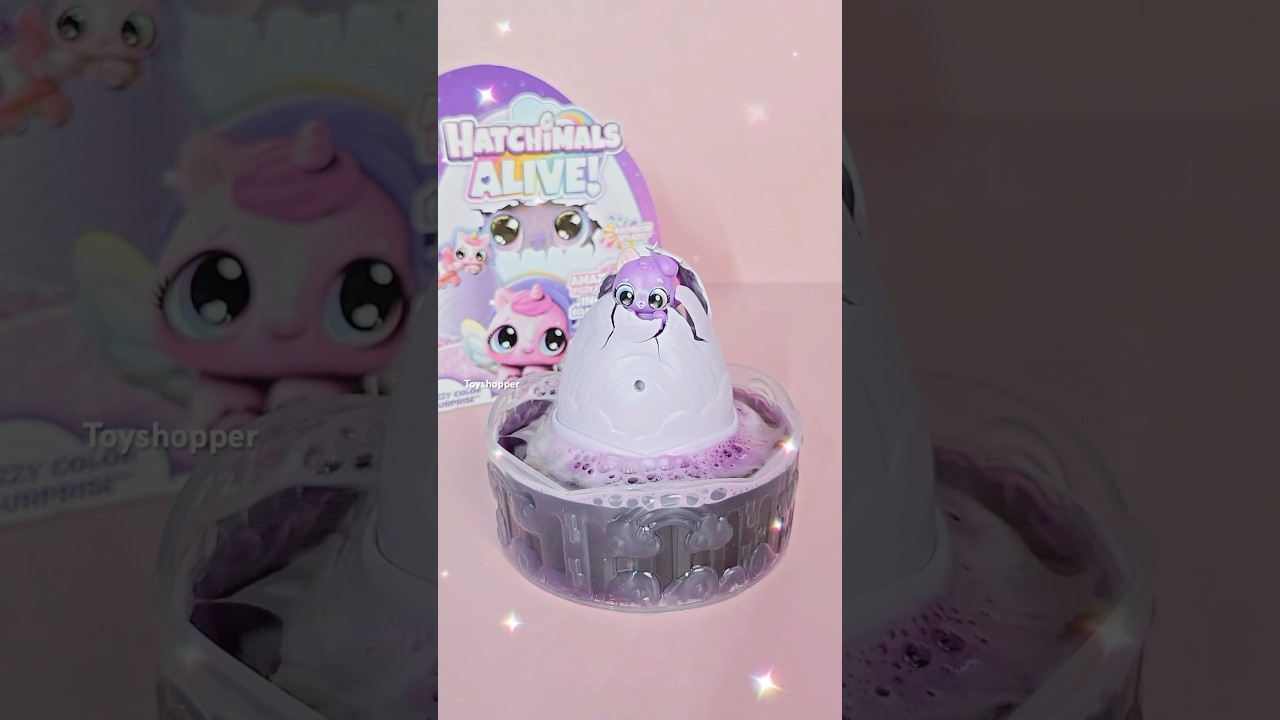 Hatchimals Alive Purple Playset Water Surprise Egg Toy by Spin Master💜✨#hatchimalsalive #toys #asmr