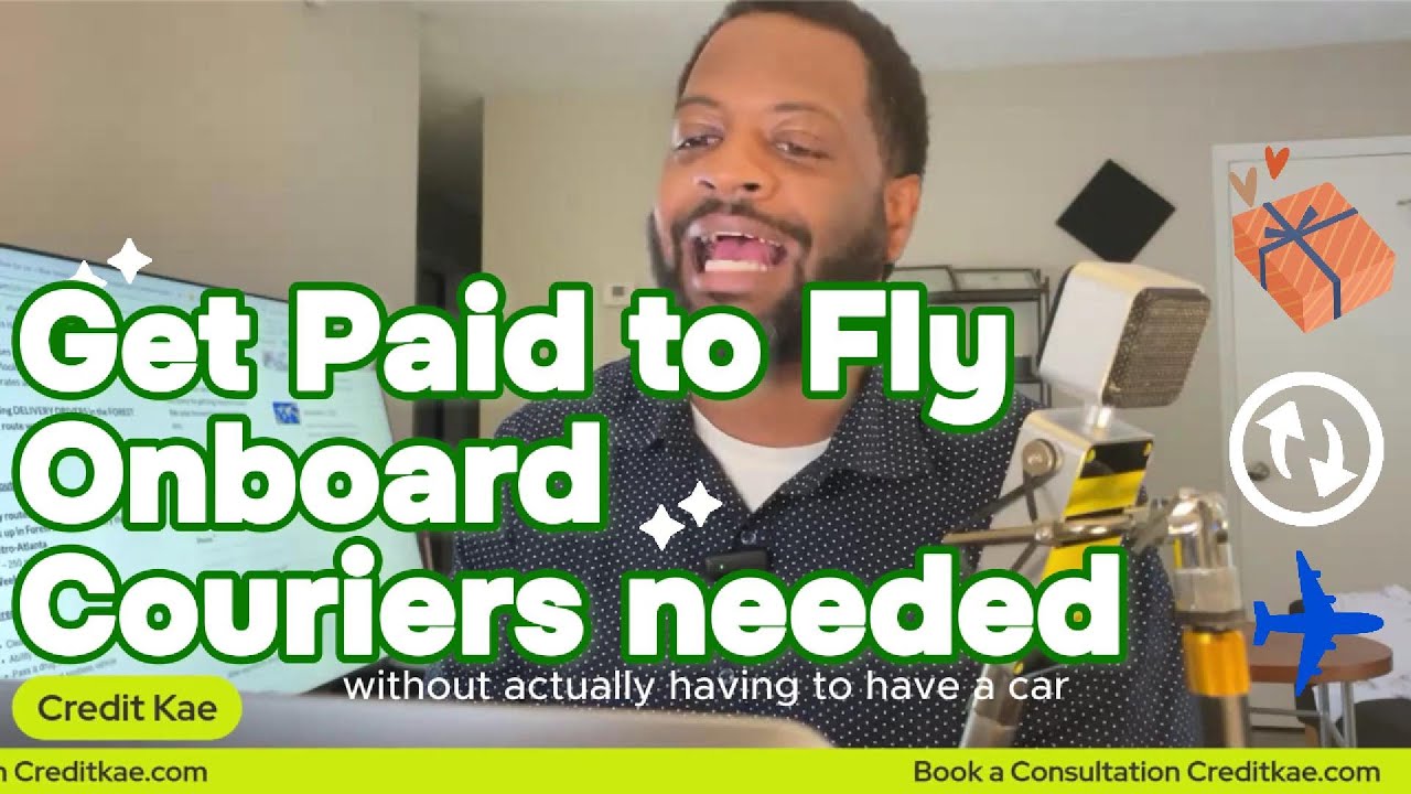Get paid to Fly and Deliver items Like a Courier no Car needed Onboard Couriers