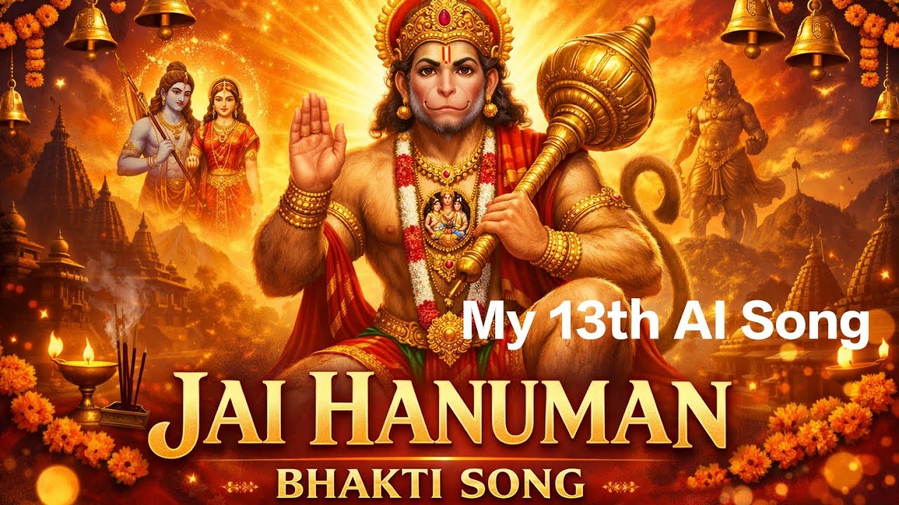 Jai Hanuman bhakti song🙏🙏🙏My 13th AI Info Song@giridharisahoo2251 