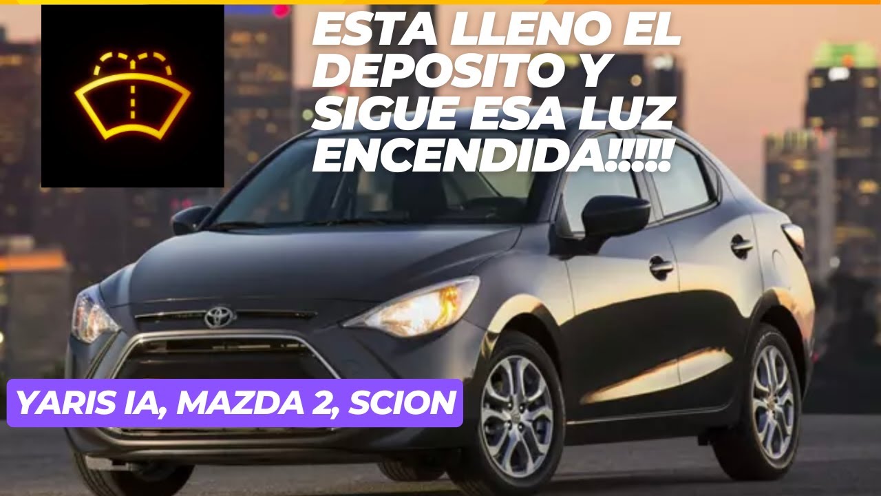 Como apagar testigo de liquido limpia parabrisas (YARIS, MAZDA, SCION)