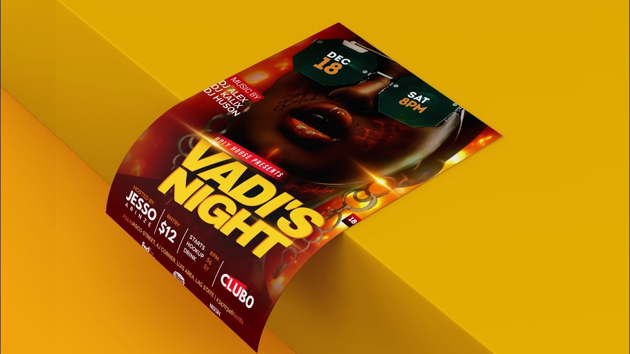 How To Design Girls Night Party Flyer Like a PRO (PixelLab Tutorial)
