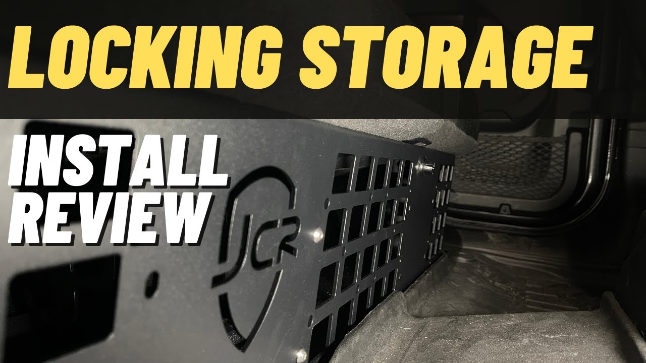 Jeep Gladiator Build Mod Locking Storage (JCR Offroad JT Underseat MOLLE Storage) Install and Review