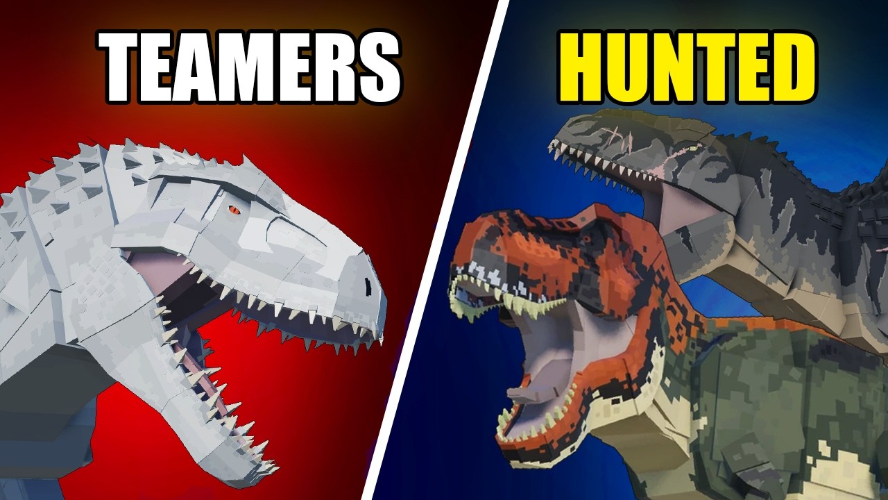 TEAMERS were HUNTED in this video! | Jurassic Blocky