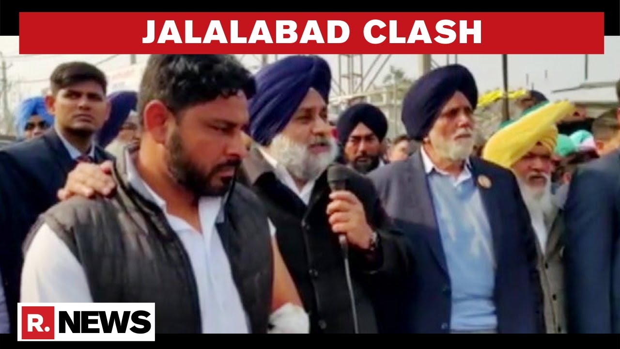 Sukhbir Singh Badal Stages Dharna In Protest Against Attack On His Vehicle In Jalalabad