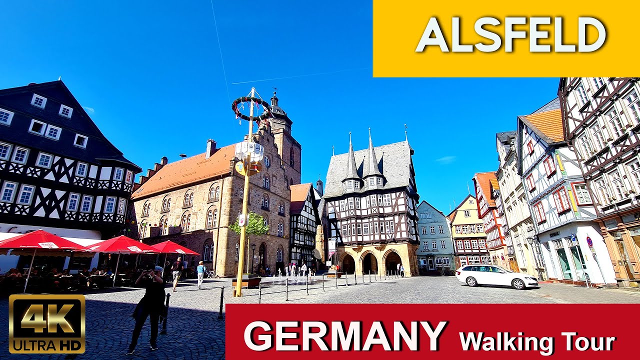 🇩🇪 ALSFELD, Germany 4K Walking Tour