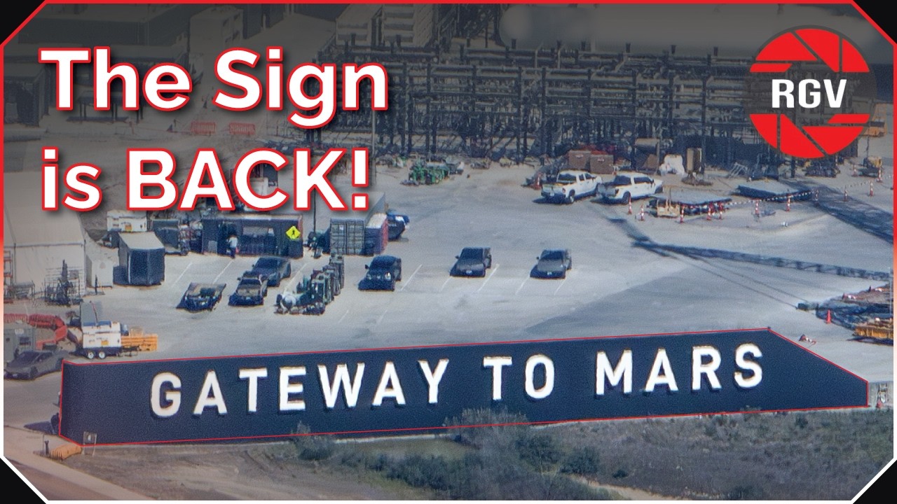Major Gigabay Construction + Gateway Sign is Back! New SpaceX Starbase Flyover Report