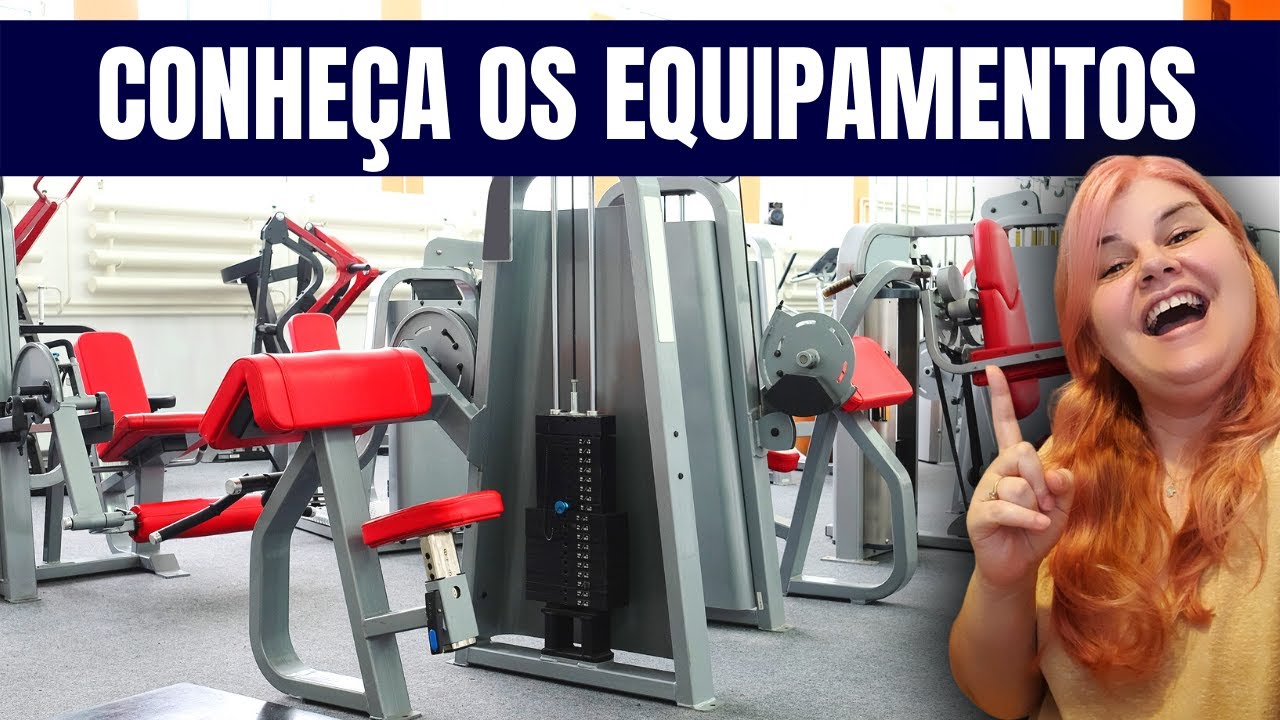EQUIPAMENTOS DE MUSCULAÇÃO comuns nas academias e suas funções - parte 1 💪