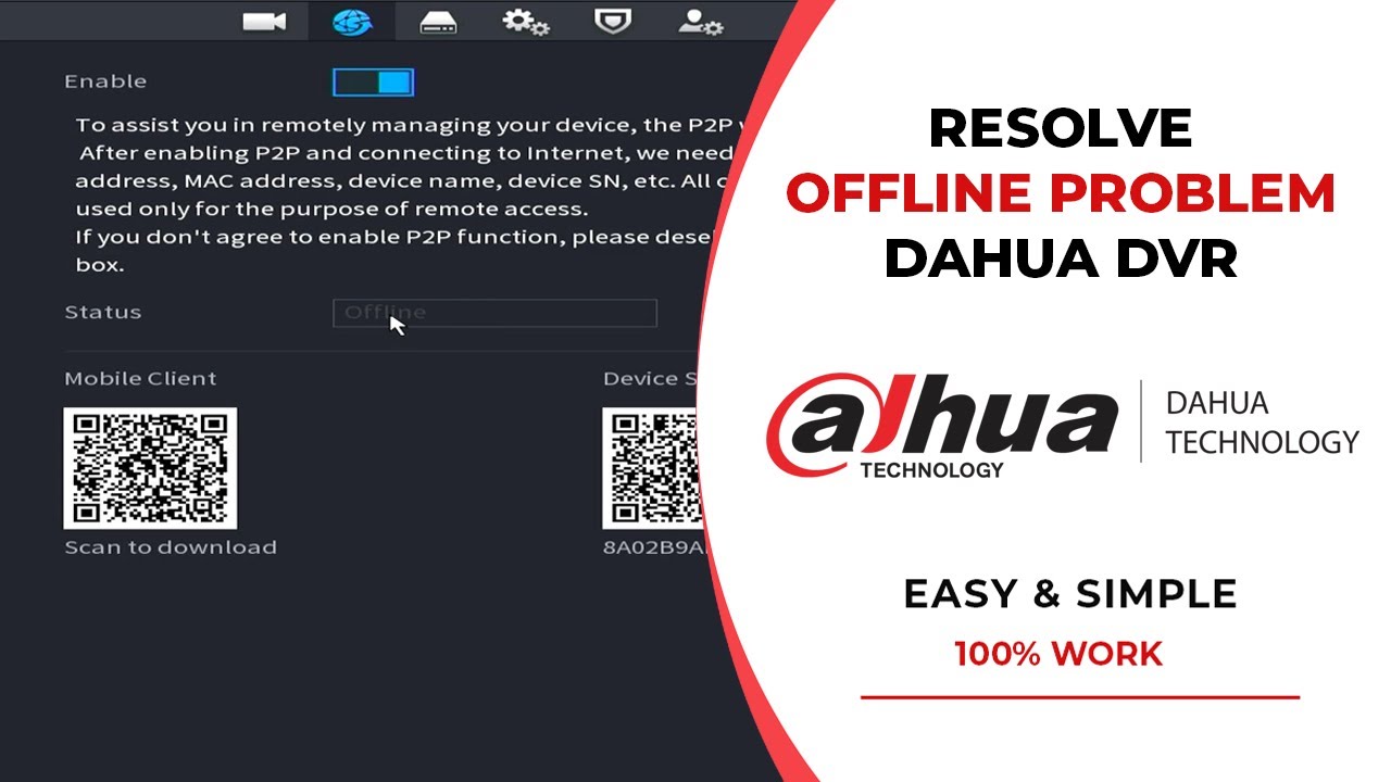 Jak rozwiązać problem z rejestratorem Dahua DVR w trybie offline