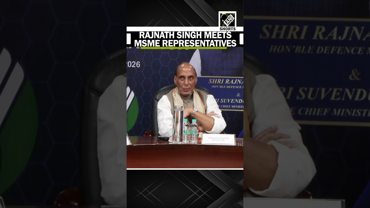 Defence Min Rajnath Singh, CM Suvendu Adhikari hold meeting with MSME representatives in Kolkata