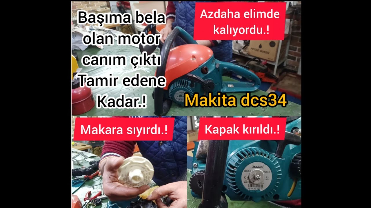 MAKİTA DCS34 işçiliği zor motorlu testere ile imtihanım ben yapıyorum o başka yerden bozuluyor 😆