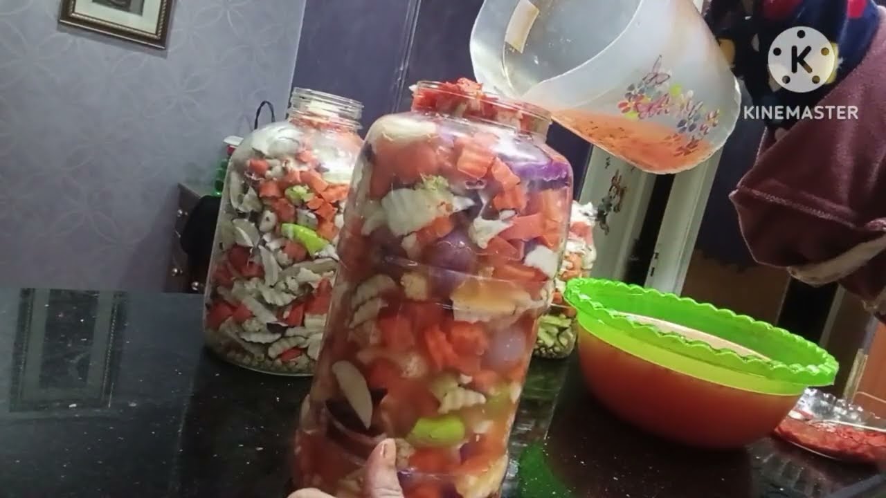 سر المكون السحرى👌 اجمل مخلل مشكل 💥 ياجمالووووو👍