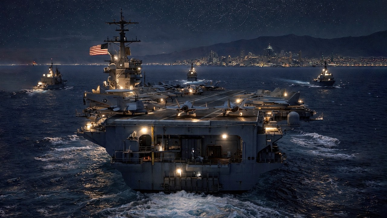 High Alert! USS Gerald R. Ford Conducts Night Operations in Scary Missions