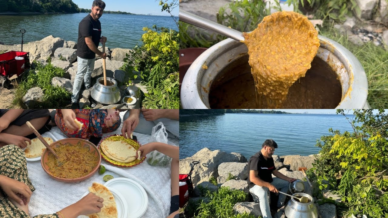 Life Main Pahle Baar Daig Banai Haleem Ki | Outdoor Cooking Vlogs With Mom And Kids ❤️