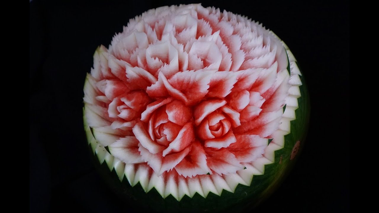 Watermelon carving | By chef namtarn