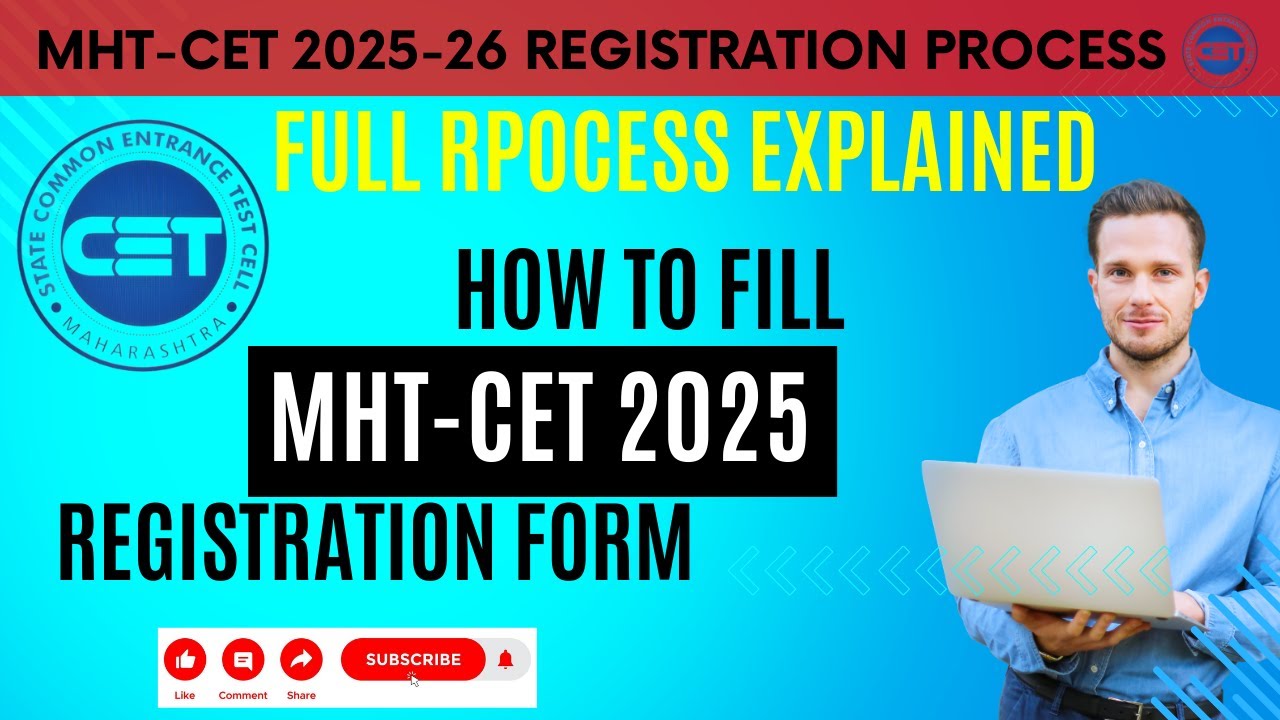 MHT-CET 2025-26 | How to Fill Registration Form | Registration Process | New Process | #cet #mhtcet