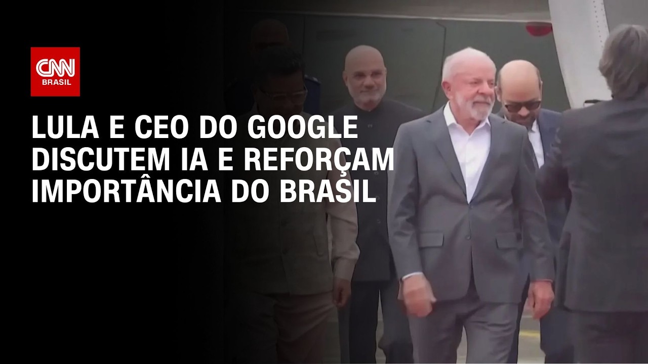Lula se reúne com CEO do Google em cúpula de IA na Índia | CNN 360º
