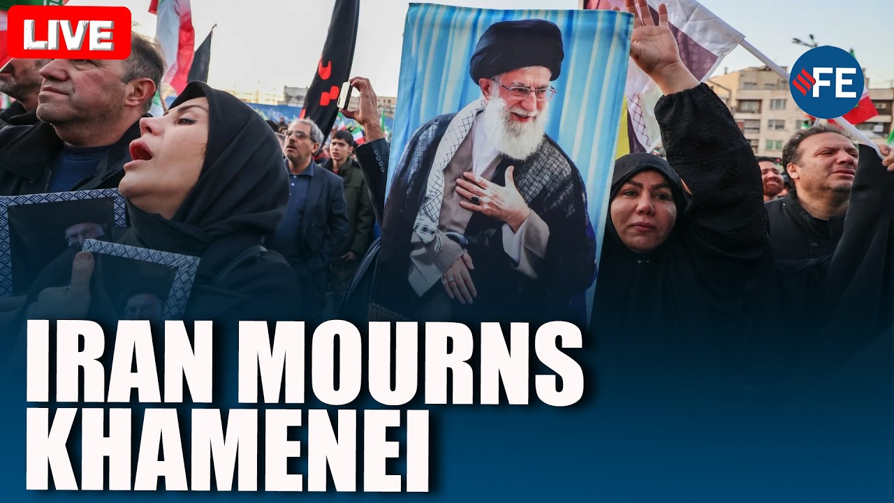 Khamenei Funeral LIVE: Iran&rsquo;s Outpouring of Grief & Anger | Massive Mourning in Tehran