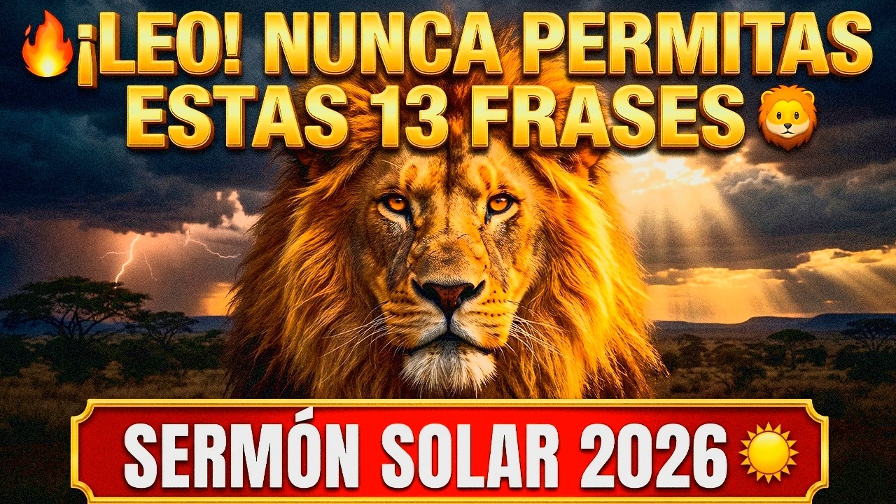 🔥 ¡LEO! NUNCA PERMITAS ESTAS 13 FRASES 🦁 | SERMÓN SOLAR 2026 🌞