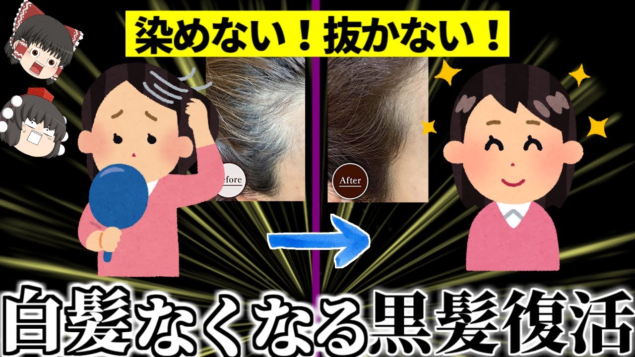 【さらば白髪】ほとんどの人が知らない白髪の原因と対策法。そして奇跡のハーブ【ゆっくり食堂】