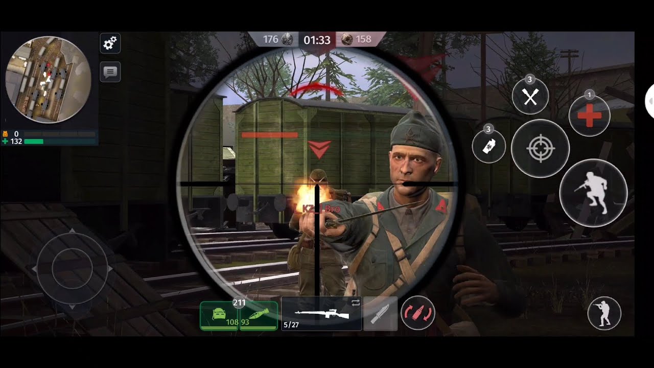 World War 2 Battle Combat Supreme Sniper rifle SVT-40 ELITE MAX damage Clan war Gameplay